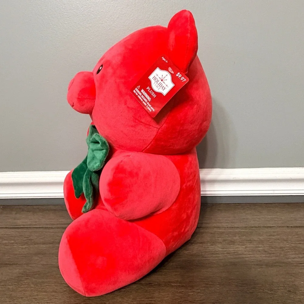 Holiday‎ Time Christmas Red Teddy Bear Plush